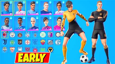 Fortnite New Soccer 2021 Skins EARLY showcase (by Kickoff Set / Bundle ...