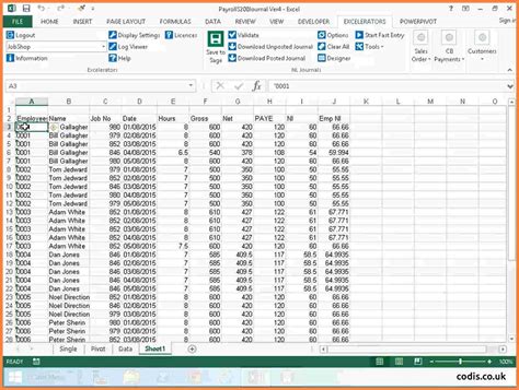 Payroll Spreadsheet Examples for Payroll Sheet Sample Spreadsheet Template Weekly Excel Download ...