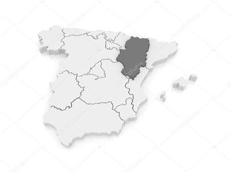 Map of Aragon. Spain. Stock Photo by ©Tatiana53 62221599