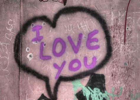 I Love You Graffiti street art. Suppose this was done for a Valentine? Love Wall, Love Clothing ...