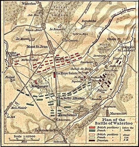 Napoleonic Battle Maps Waterloo Map, Battle Of Waterloo, European ...