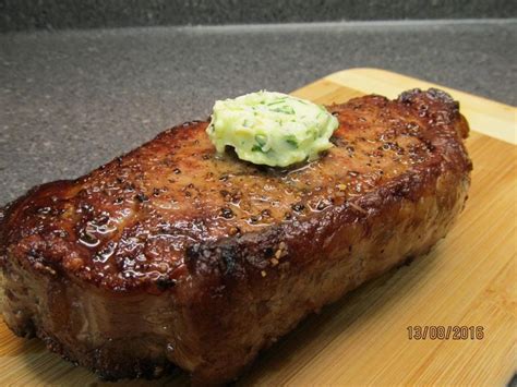 Classic Delmonico Steak with Herbed Butter