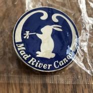 Mad River Canoe Vintage Smoking Bunny Pin Boat Kayak Paddle New for sale from United States