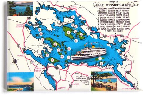 Maps Of Lake Winnipesaukee