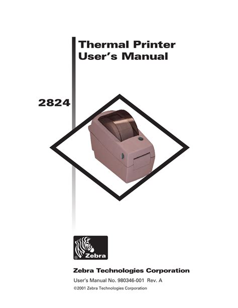 Zebra Lp 2844 Z User Manual