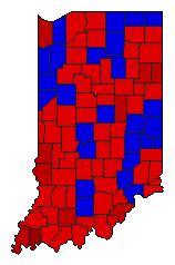1936 Gubernatorial General Election Results - Indiana