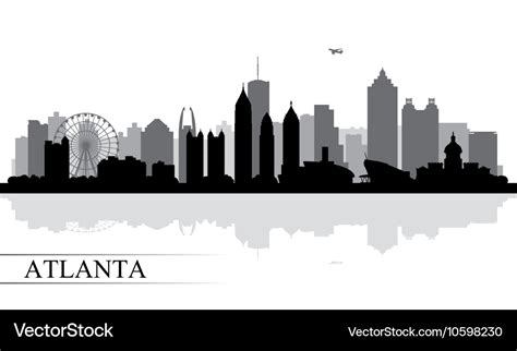 Outline Atlanta Skyline Silhouette / Free Atlanta Skyline Silhouette ...