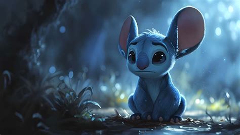 💙 Disney Sad Stitch Desktop Wallpaper - Download in HD & 4K