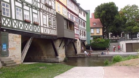 Erfurt, Germany: the old town and the cathedral - YouTube