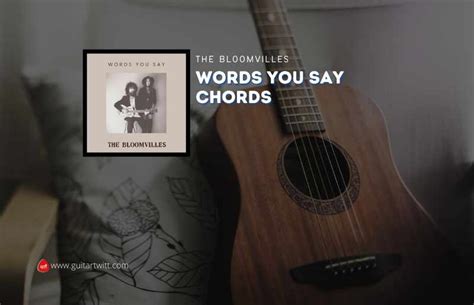 Words You Say Chords By The Bloomvilles - Guitartwitt