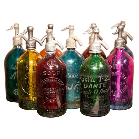 Large Assortment of Colored Seltzer Bottles at 1stDibs | old fashioned ...