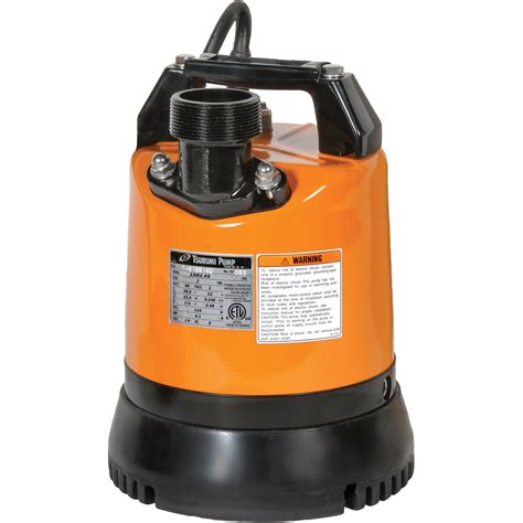 Tsurumi Low-Level Dewatering Submersible Water Pump — 3,744 GPH, 2in. Port, 39 1/2-Ft. Max. Head ...