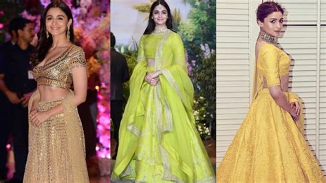 [IN PICS] Alia Bhatt's Designer Wedding Lehenga Choli Looks for sangeet, cocktail or wedding ...