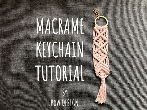 Macrame Keychain Pattern Step by Step Macrame Keyring Guide - Etsy