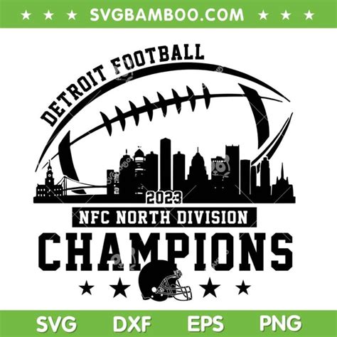 Detroit Lions Nfc North Champions SVG PNG