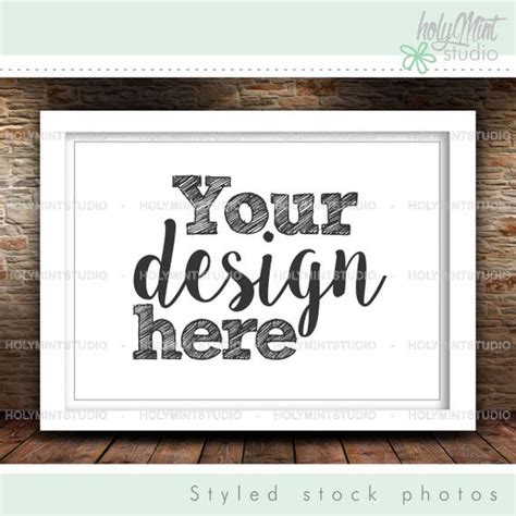 Frame Mockup Poster Mockup Styled Frame Rectangular Shape | Etsy