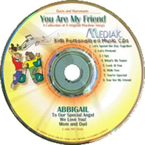 You Are My Friend - Personalized Music CDs For Kids