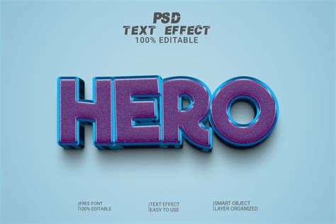 Hero 3d Editable Text Effect Style (2376309)