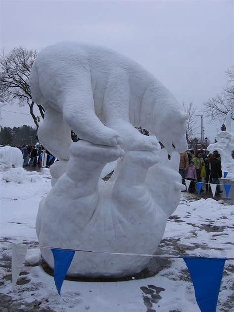 Snow sculptures, Frankenmuth, MI | Snow sculptures, Snow art, Ice art