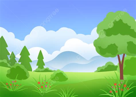 Green Meadows Background Clip Art