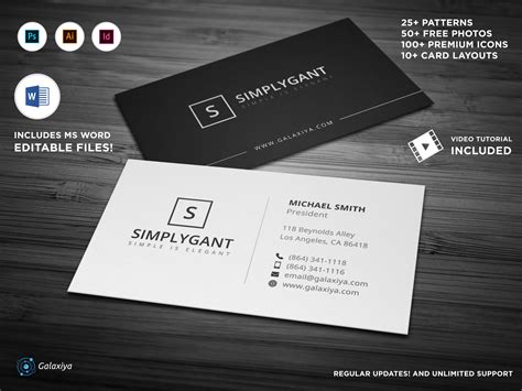 Simple Minimal Business Cards | Business Card Templates ~ Creative Market