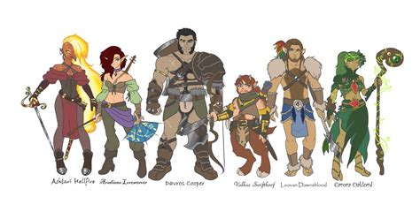 Dungeons And Dragons Character Line Up by Yaoi-Bear on DeviantArt