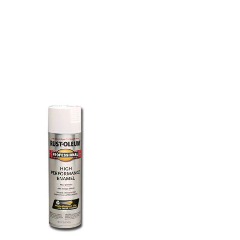 Rust-Oleum Professional 15 oz. High Performance Enamel Gloss White Spray Paint-7592838 - The ...