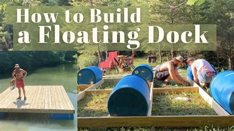 How to Build a Floating Dock | 6 Barrel Floating Dock 12x12 ft Dock DIY - YouTube