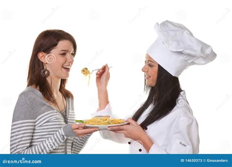 Apprentice chef tasted stock image. Image of people, chef - 14630373