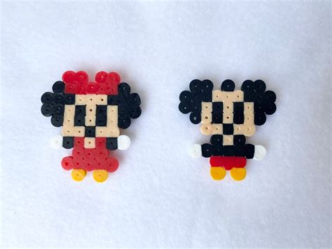 Mickey En Minnie Perler Bead Disney Perler Bead Patterns Perler Beads ...