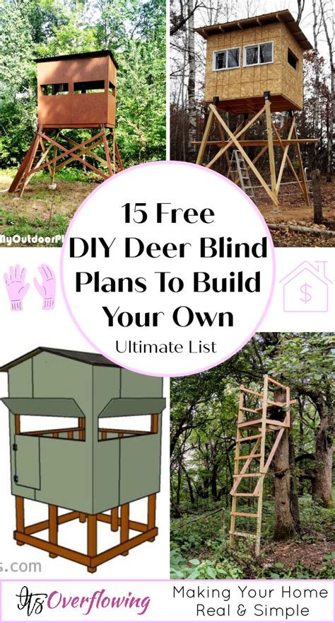 15 Free DIY Deer Blind Plans (Homemade Hunting Blind)