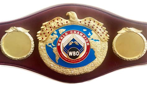 WBO Championship Boxing Belt full size hand custom made, unsigned ...