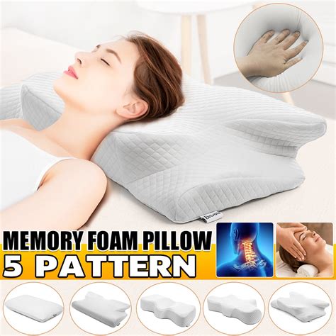 Cervical Memory Foam Pillow, Contoured Pillows for Neck and Shoulder Pain, Ergonomic Orthopedic ...