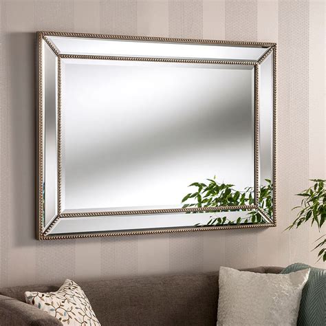 Contemporary Monaco Silver Wall Mirror | Contemporary Wall Mirrors