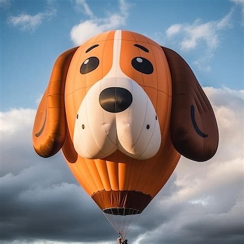 Funny Dog Hot Air Balloon Art Drawing 9 Painting by Steampunz Gallery - Fine Art America