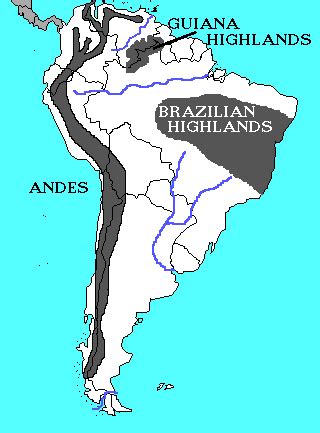 Guiana Highlands South America Map - Franny Antonietta