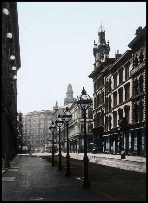 Victorian Architecture in downtown San Francisco before the 1906 ...