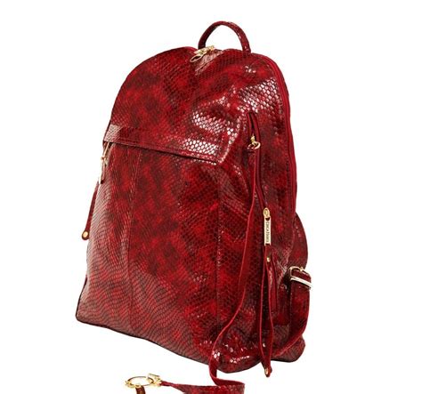 Manhattan Red Leather Backpack | Women's Leather Travel Backpack