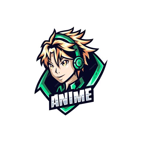 Création De Logo De Mascotte Anime Dans Un Style Moderne | Vecteur Premium