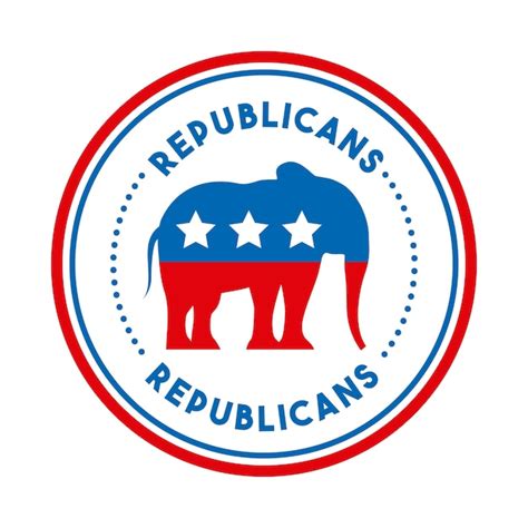 Premium Vector | Republican political party animal