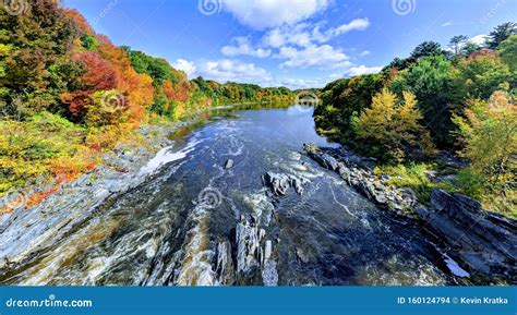 Fall Colors in Anson Maine Wide Angle Stock Photo - Image of anson, wide: 160124794