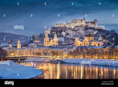 Salzburg Castle Snow Stock Photos & Salzburg Castle Snow Stock Images ...