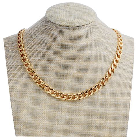 Fake Gold Chain Necklace, 10 mm/24 Inches | eBay