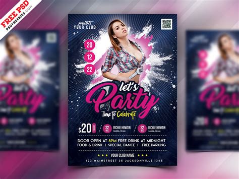 Night Club Party Flyer PSD Template | PSDFreebies.com