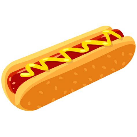 Hot dog in a bun | Free SVG