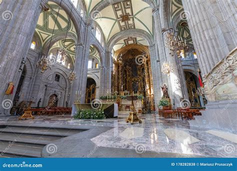 Interior of Metropolitan Cathedral in Mexico City, Latin America Editorial Stock Photo - Image ...