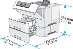 HP LaserJet Enterprise M506 - Setting up the printer (hardware) (x model) | HP® Customer Support