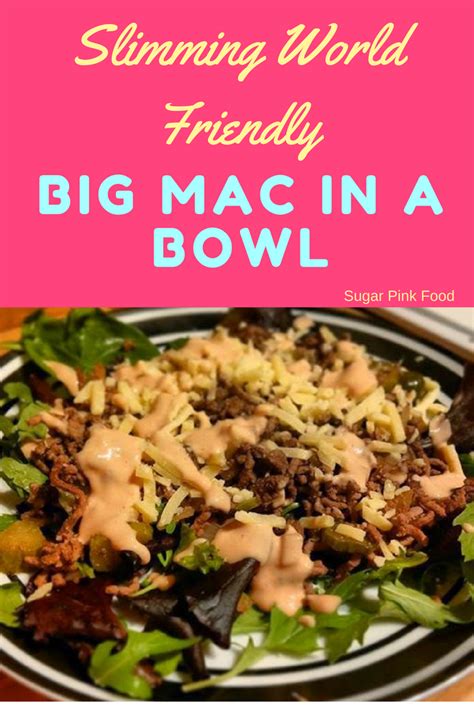Big Mac in a Bowl | Slimming World | Sugar Pink Food