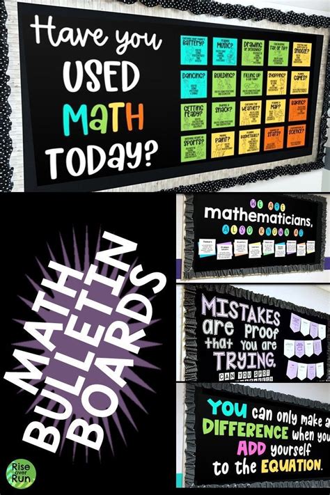 Math Bulletin Boards Bundle for All Year | High school math classroom, Math classroom, Math ...