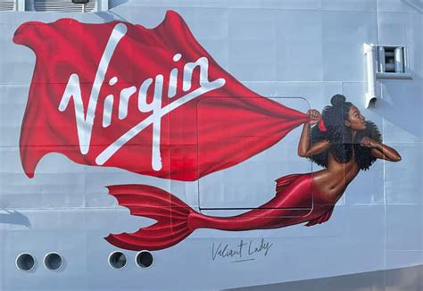 Virgin Voyages Reveals Mermaid Paint on Valiant Lady hull | Crew Center